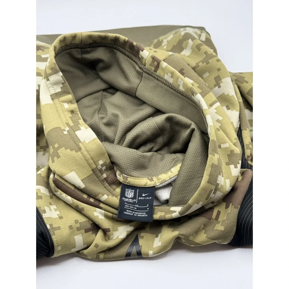 Nike Dallas Cowboys Salute To Service Green Camo Dri-Fit Hoodie Youth Small